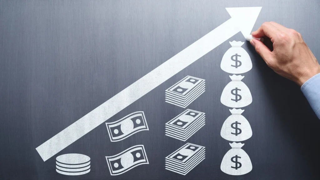 Graph showing increased money saved with digital signature